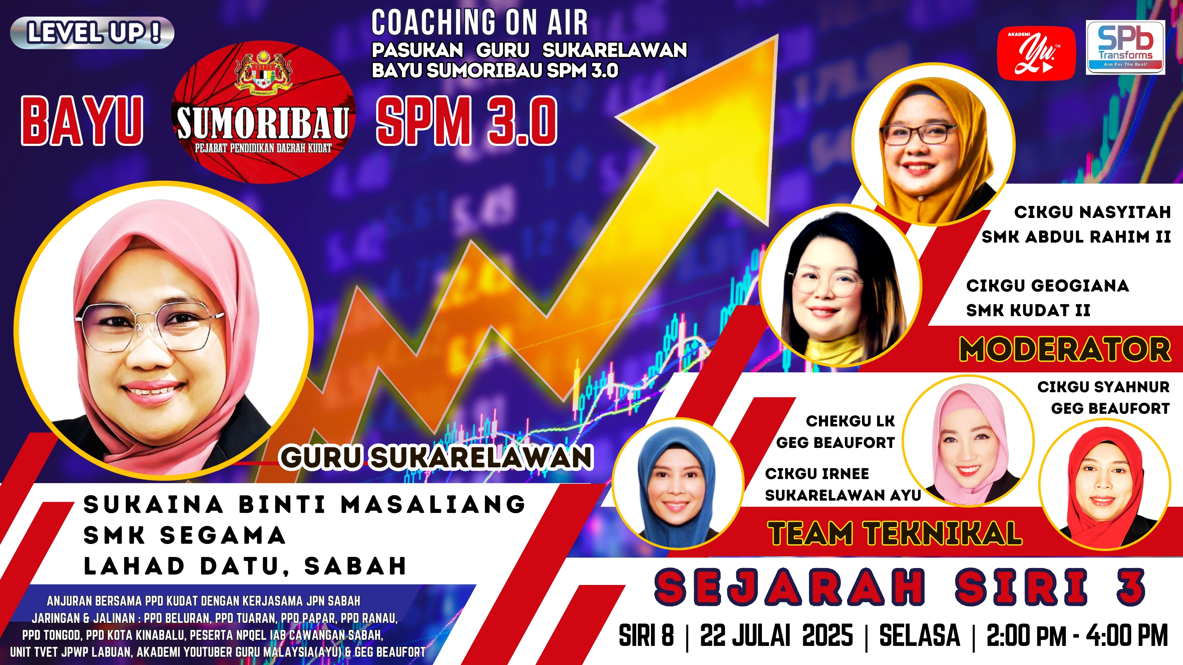 🔴 [LIVE] BAYU SUMORIBAU SPM 3.0 SIRI 8: SEJARAH SIRI 3 OLEH CIKGU SUKAINA | SMK SEGAMA, LAHAD DATU